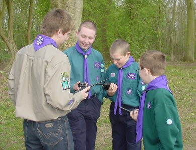 Scouts using PMR 446 radios